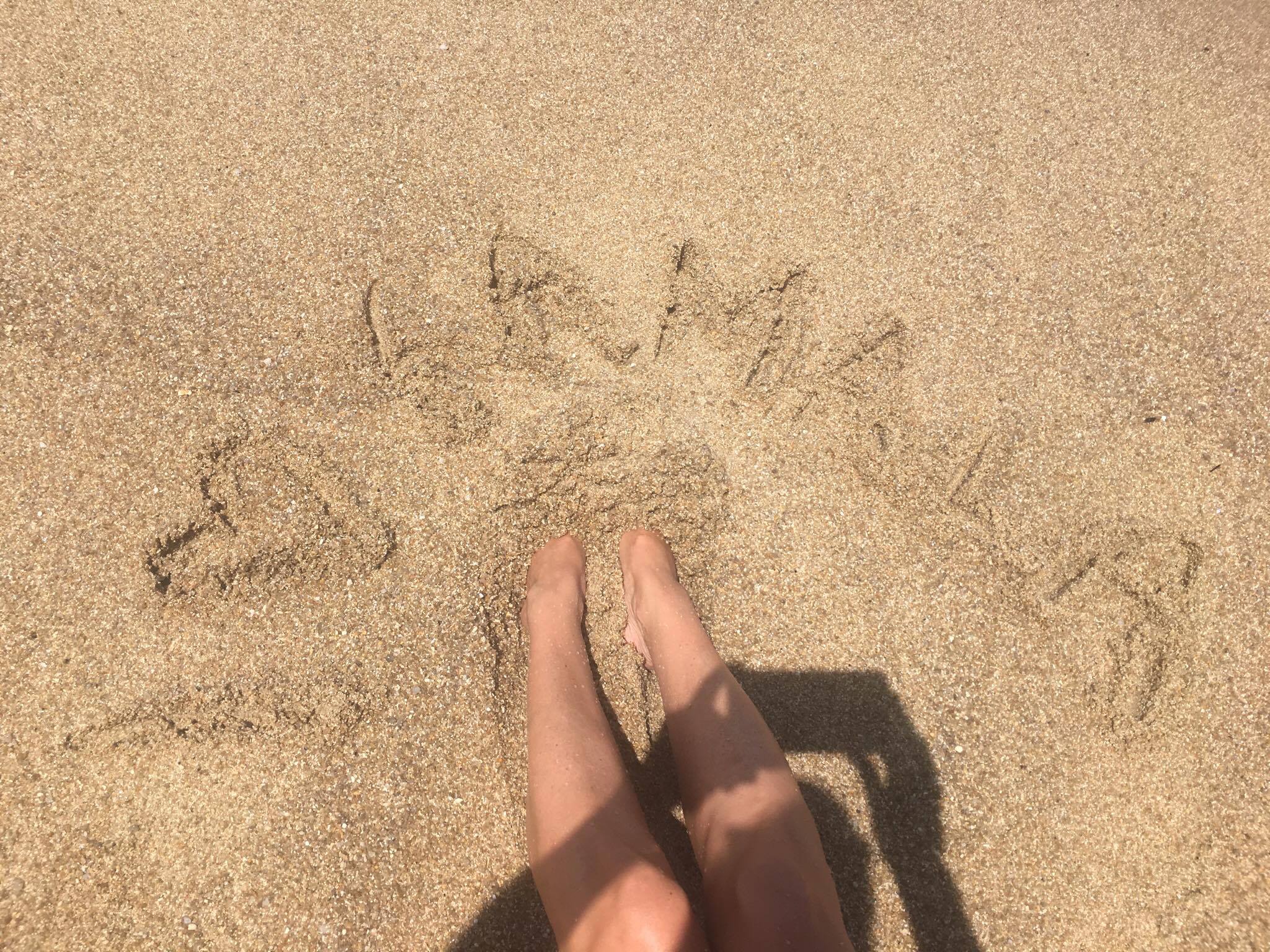 Phuket, Thailand. Sanden är ljuvlig på Kamala Beach.